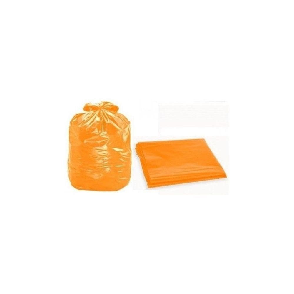 Saco De Lixo Colorido 100litros 100 Un Laranja 0,6 Micras