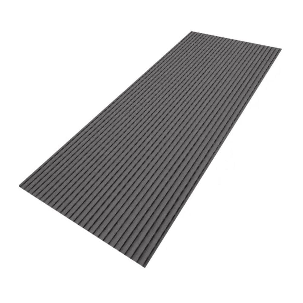 Tapete Passadeira Emborrachado 45 X 1,50 Cm - Cinza Escuro