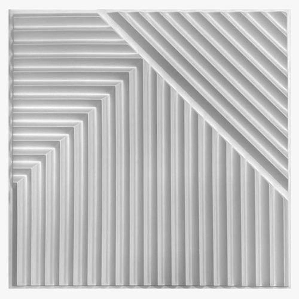 Placas Decorativas 3D Auto Relevo Parede Decoracao Branca