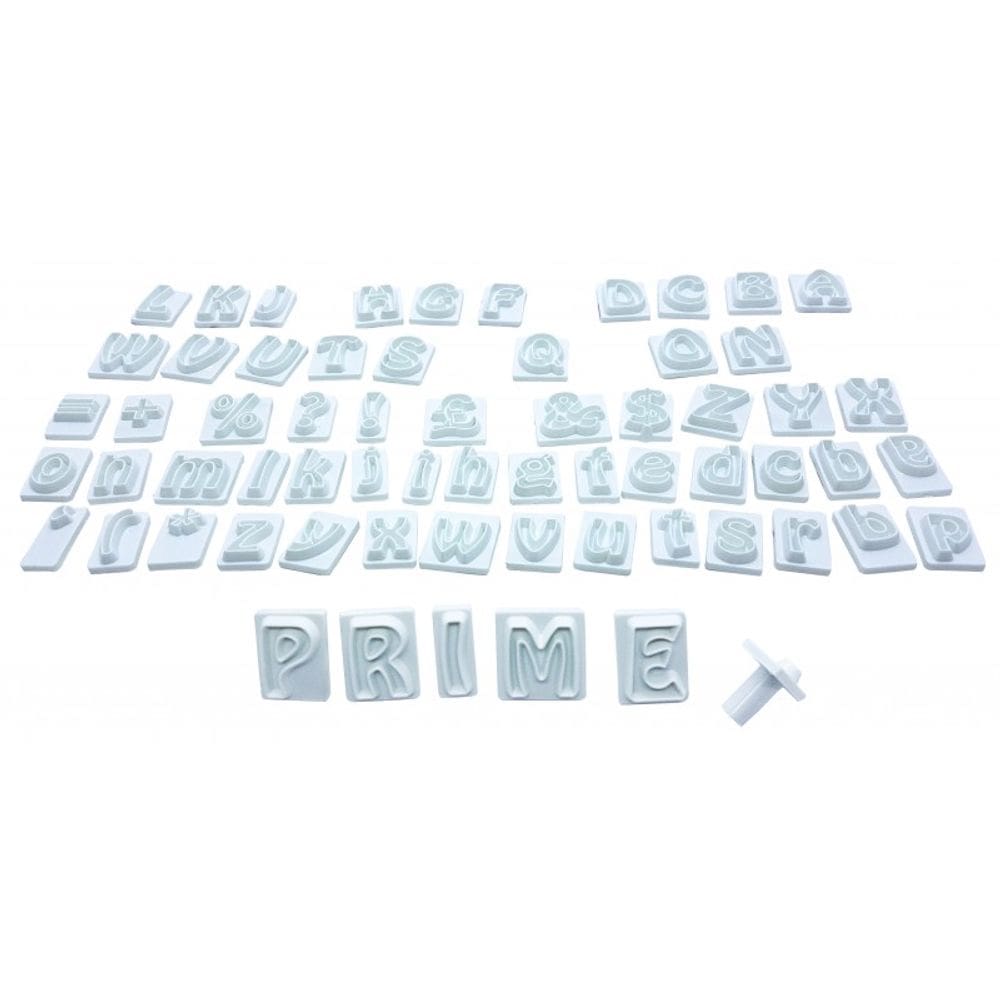 Marcador Alfabeto para Confeitaria 64 Peças Prime Chef