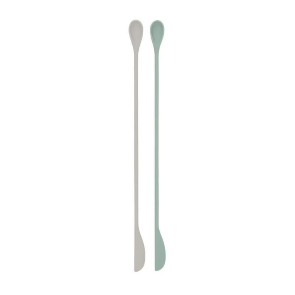 Conjunto de Colheres Para Mexer 2 Peças Silicone Platinum - Kikka Boo