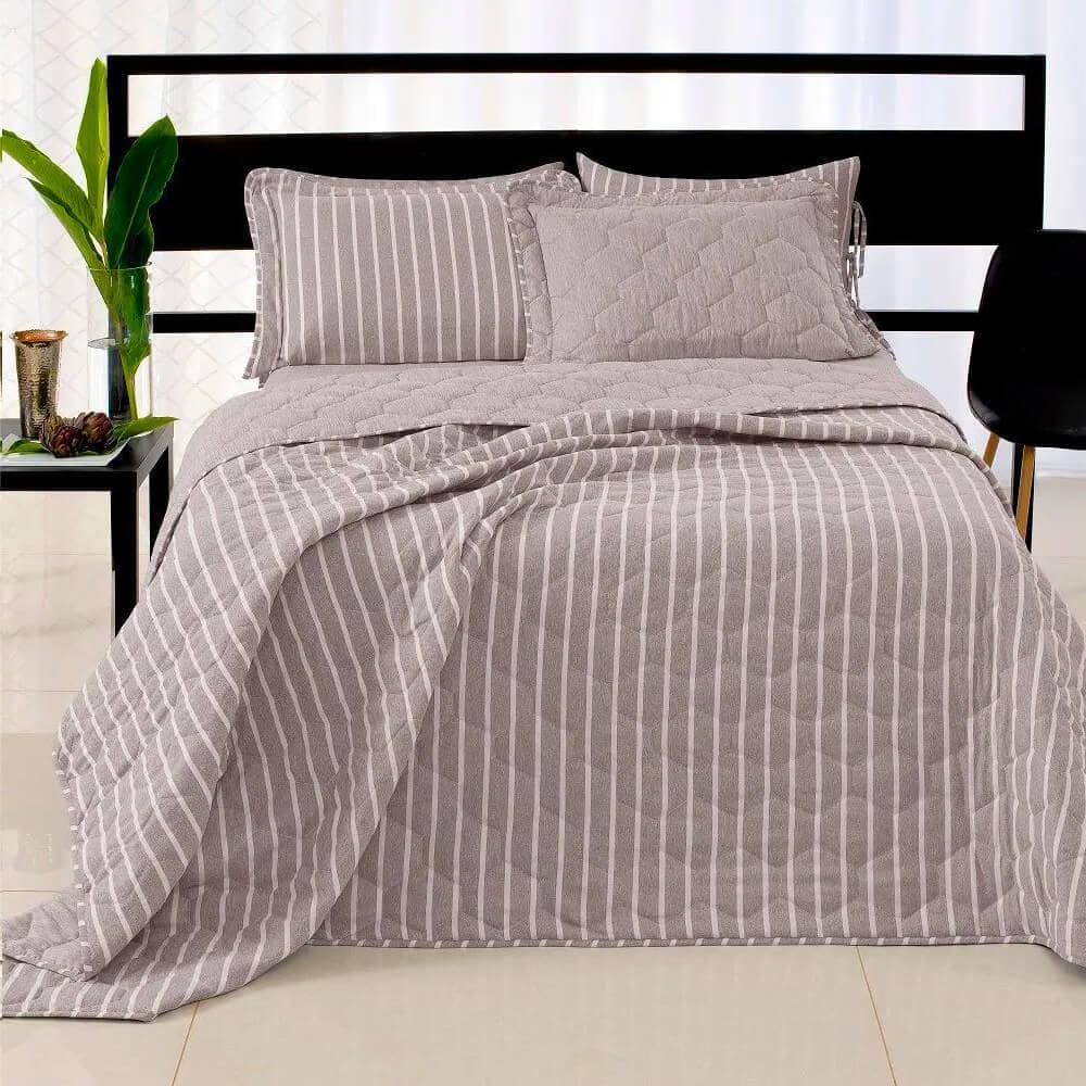 Kit Colcha Cobre Leito Queen Chambre Dupla Face - Lavive