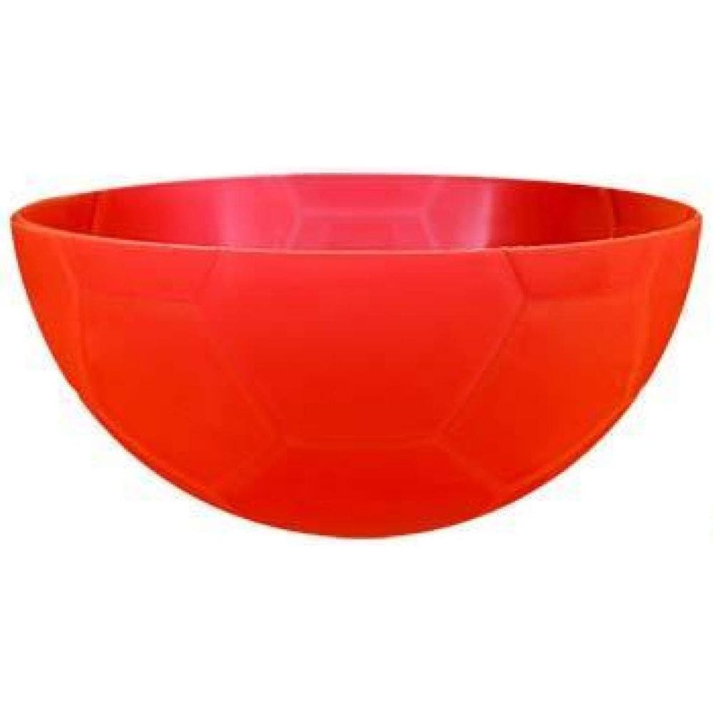 Kit 2 Petisqueira Futebol Laranja Neon 240Ml Plástico