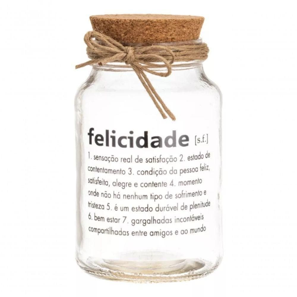 Pote 500ml Hermético Felicidade