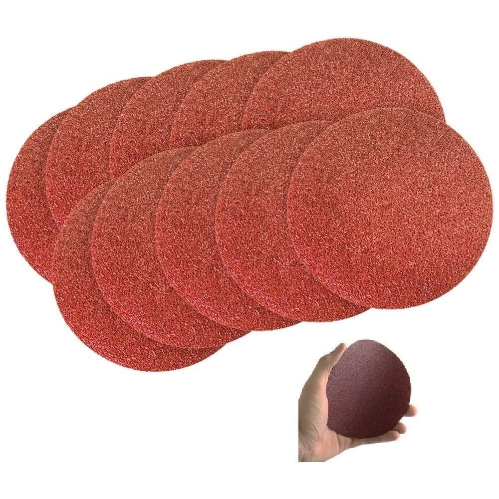 Disco Lixa 125Mm 05 Gr 180 S/Furos P/Lix Excentrica Kit 5