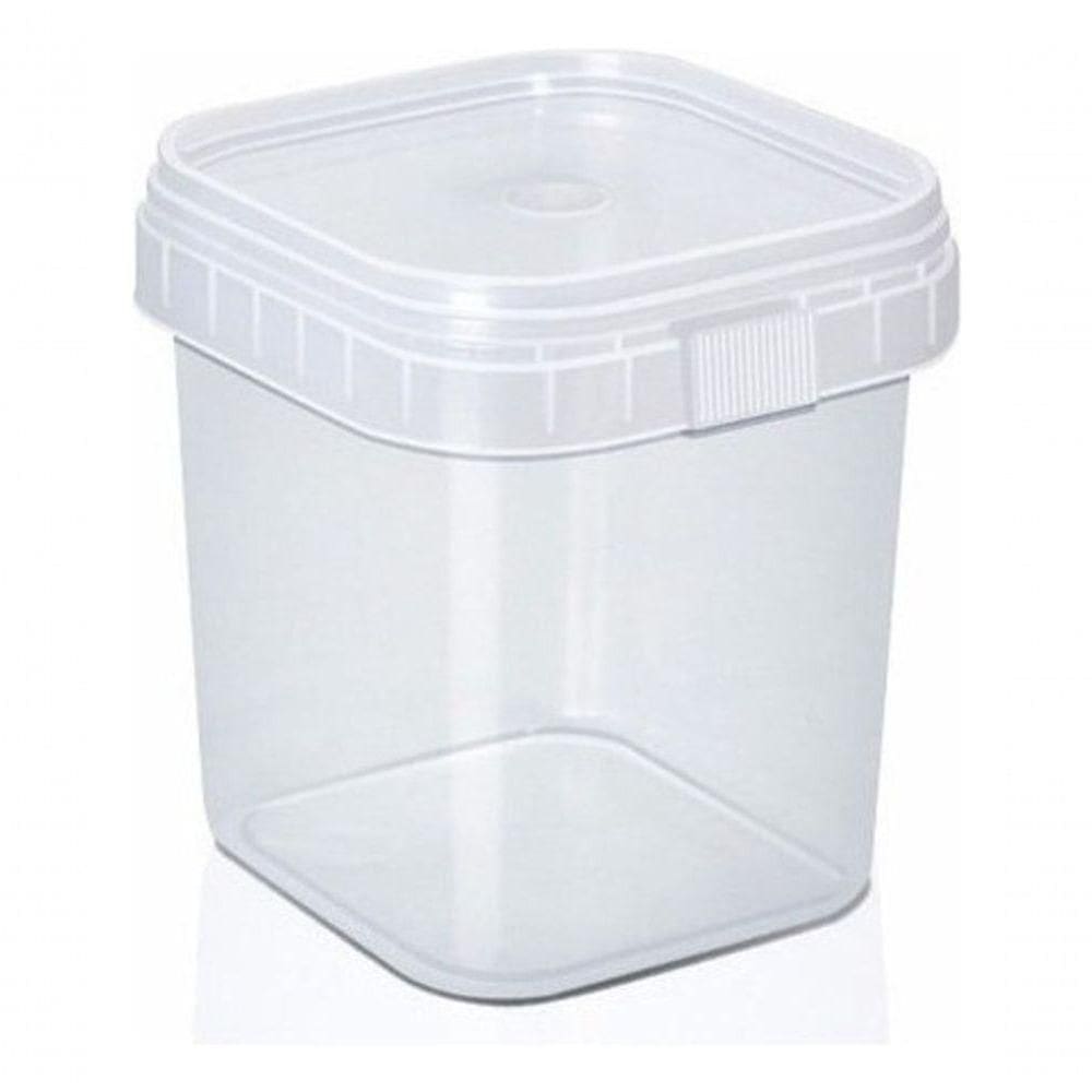 Bolo No Pote Quadrado 220ml C/100 Unidades Plast.