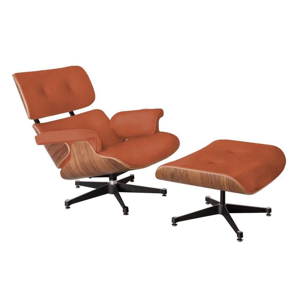 MP - Poltrona Luxo Charles Eames Com Puff Cou