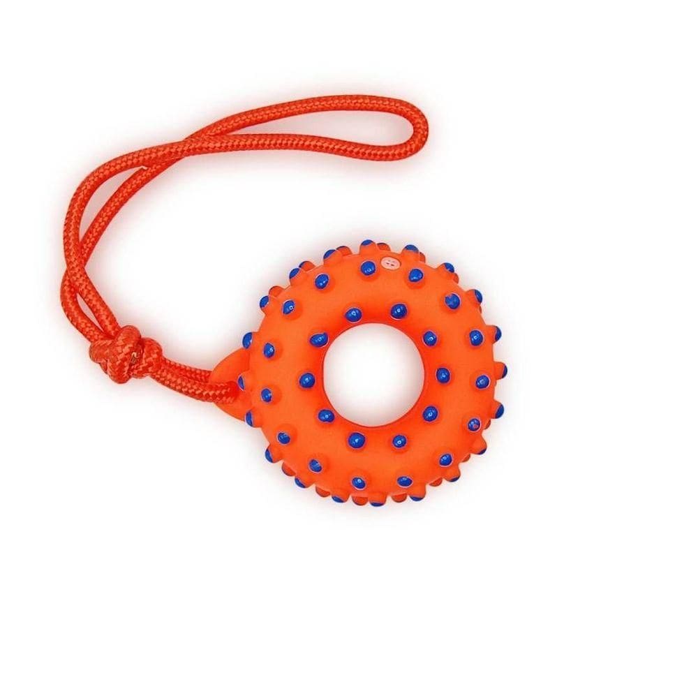 Mordedor Rosca Com Corda Plasvale Laranja