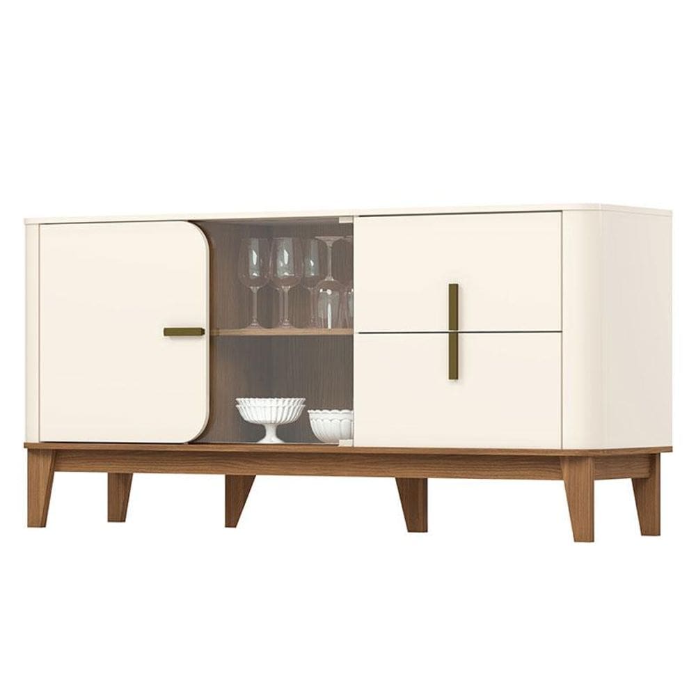 Buffet para Sala de Jantar Rael Off White Nature - Henn