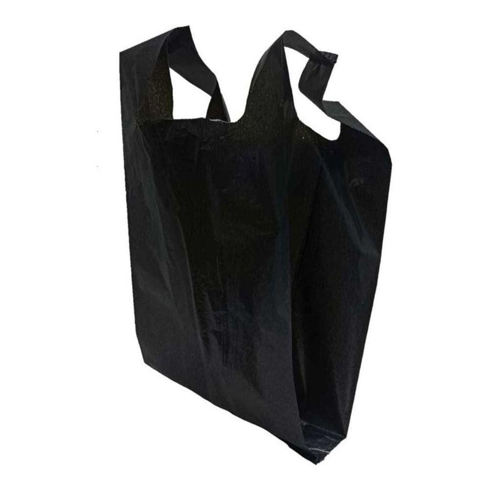 Sacola Plástica Reciclada Reforçada Preta Com 4kg Full