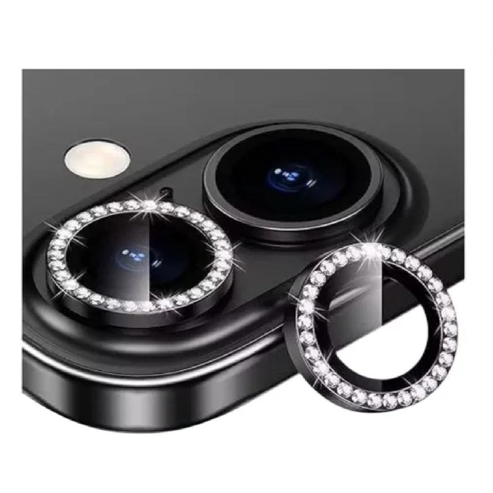 Película (Kit 02 Pçs) da Lente Câmera Lisa / Strass Para Motorola Edge 50 Ultra