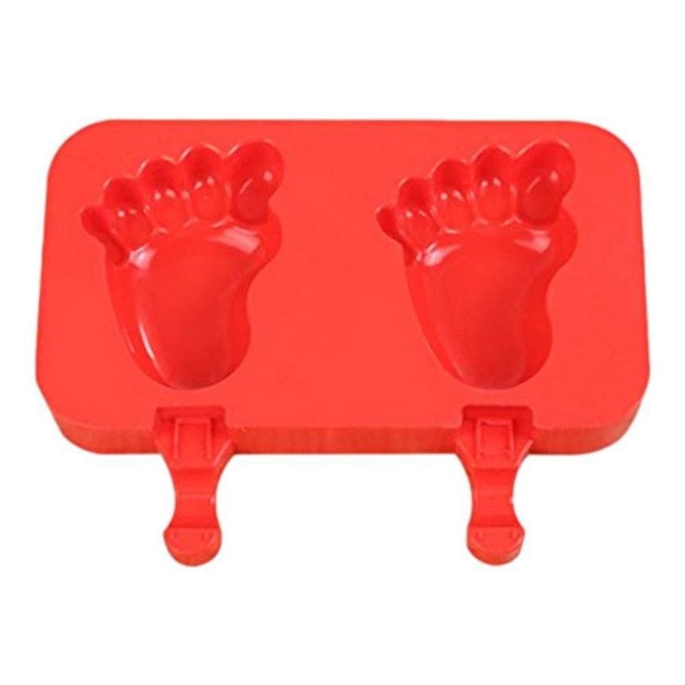 Forma Silicone Para Picolé Pegadas Pezão