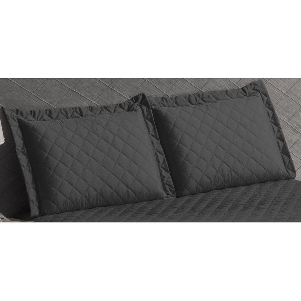 Kit 2 Porta Travesseiro Matelado Capa Protetetora Preto