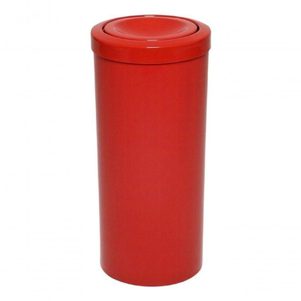 Lixeira Plástica 50 Litros Com Tampa Meia Esfera Cor Vermelho