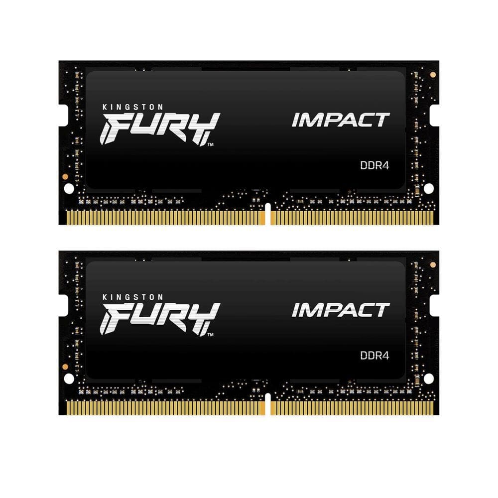 Kit 2x Memória RAM Para Notebook DDR4 16gb 3200Mhz CL20 Kingston Fury Impact KF432S20IB/16