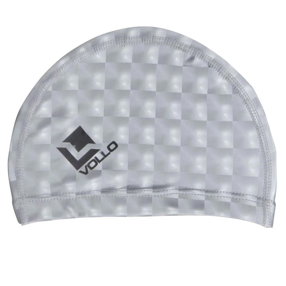 Touca Para Natação Adulto Pu Vollo Prata