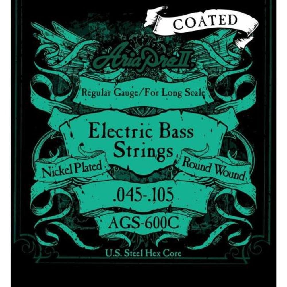 Encordoamento Para Baixo 4 Cordas Coated .045 Ags600c Aria Pro Ii [f002]