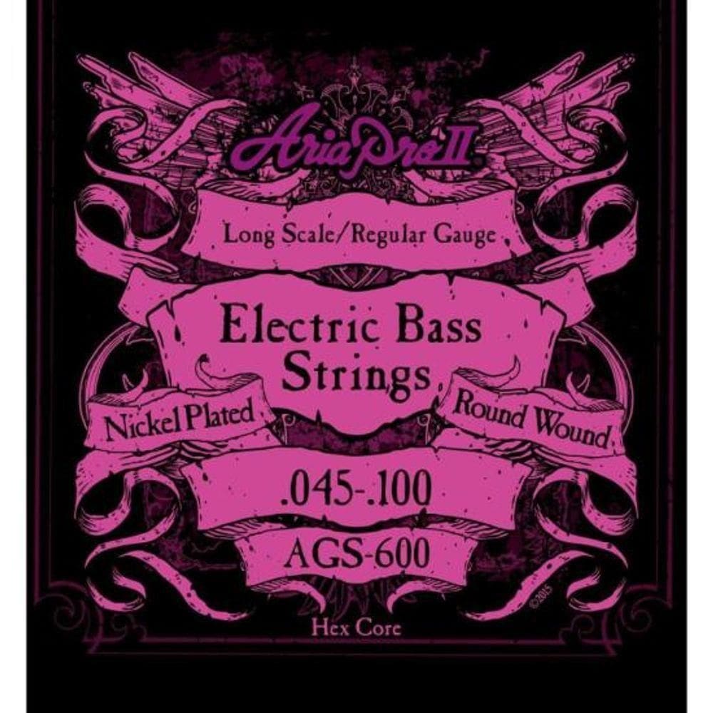 Encordoamento Para Baixo 4 Cordas .045 Ags600 Aria Pro Ii [f002]