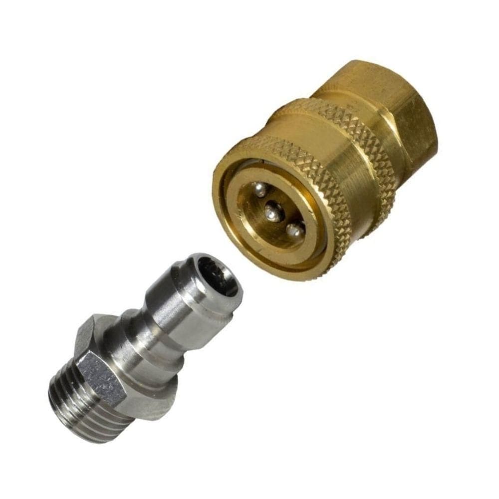 Engate Rápido Para Água Rosca 1/4 Npt Em Metal Com Pino