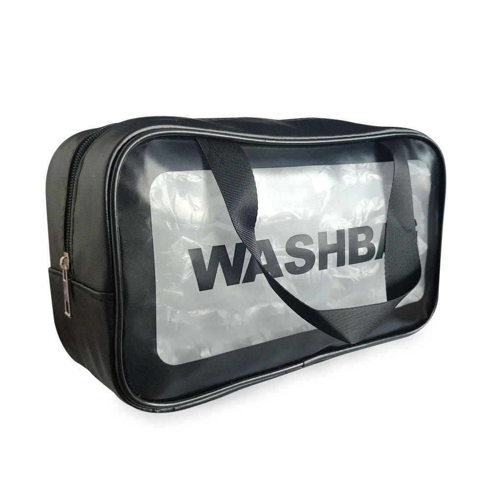 Necessaire De Pvc Grande Alça Organizador Malas Viagem Zíper