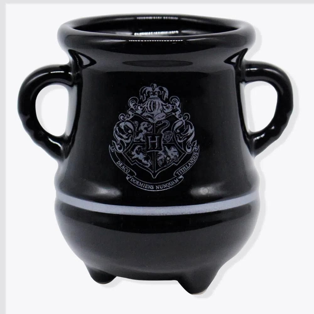 Caneca Formato 3D 350Ml Pocao Hogwarts Prata