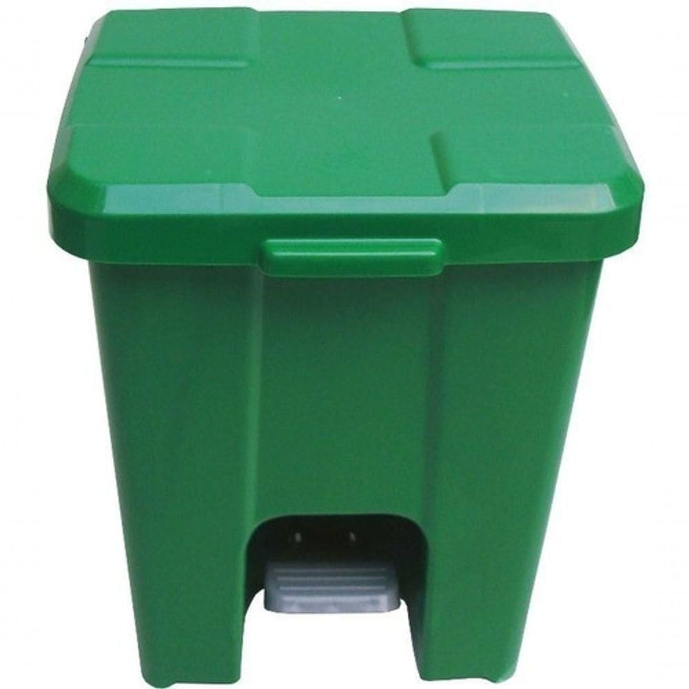 Cesto Lixeira Quadrada Plastica Com Pedal 25 Litros