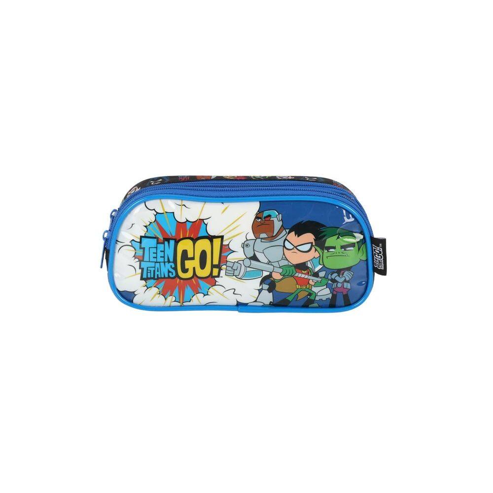 Estojo Escolar Duplo Infantil Teen Titans Go Luxcel
