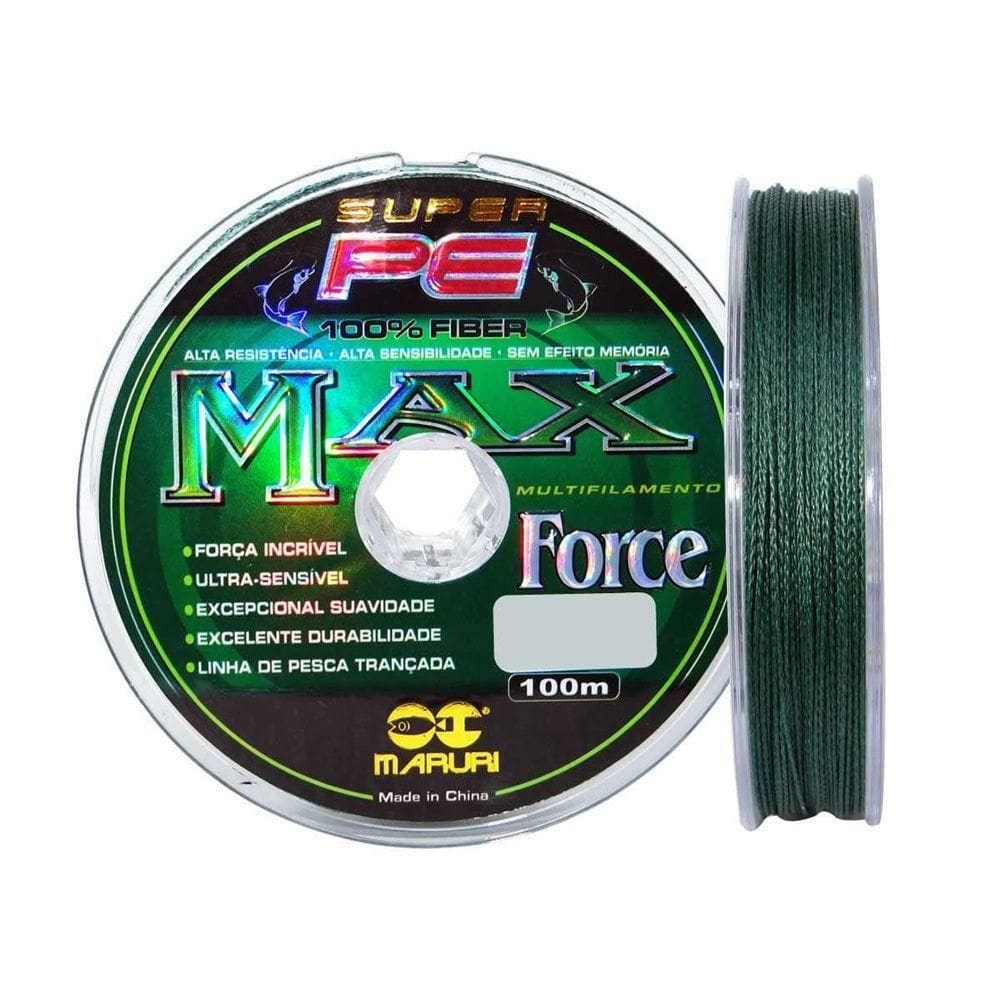 Linha Multifilamento Maruri 500m Max Force 4 Fios Medida 0,20mm 25lb