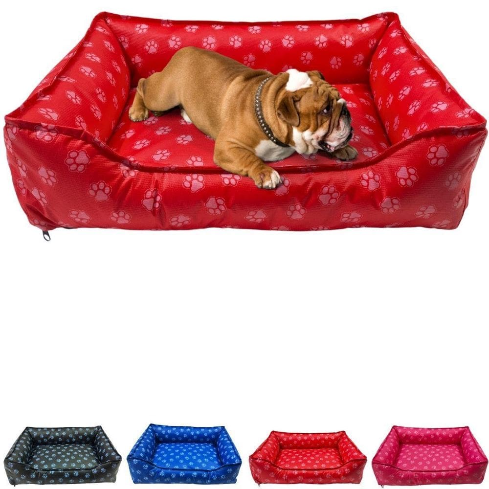 Caminha Pet Retangular Impermeável M Lavável Vermelho