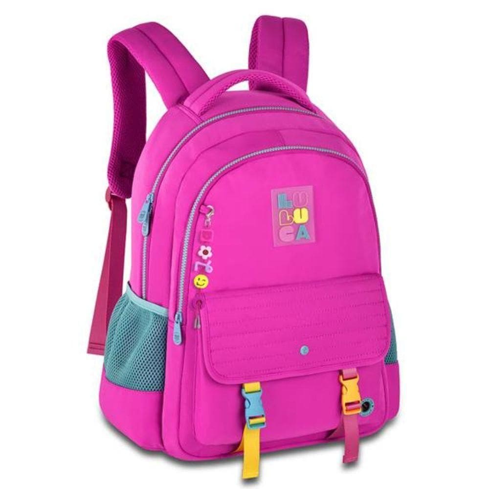 Mochila De Costas Juvenil Em Nylon Oficial Luluca Lu24601