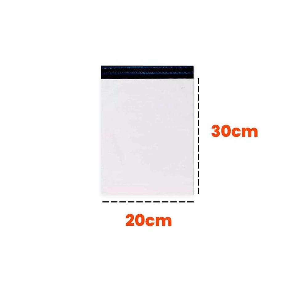 Saco Plástico Lacre Sedex Correios Branco 20X30 500 Unidades