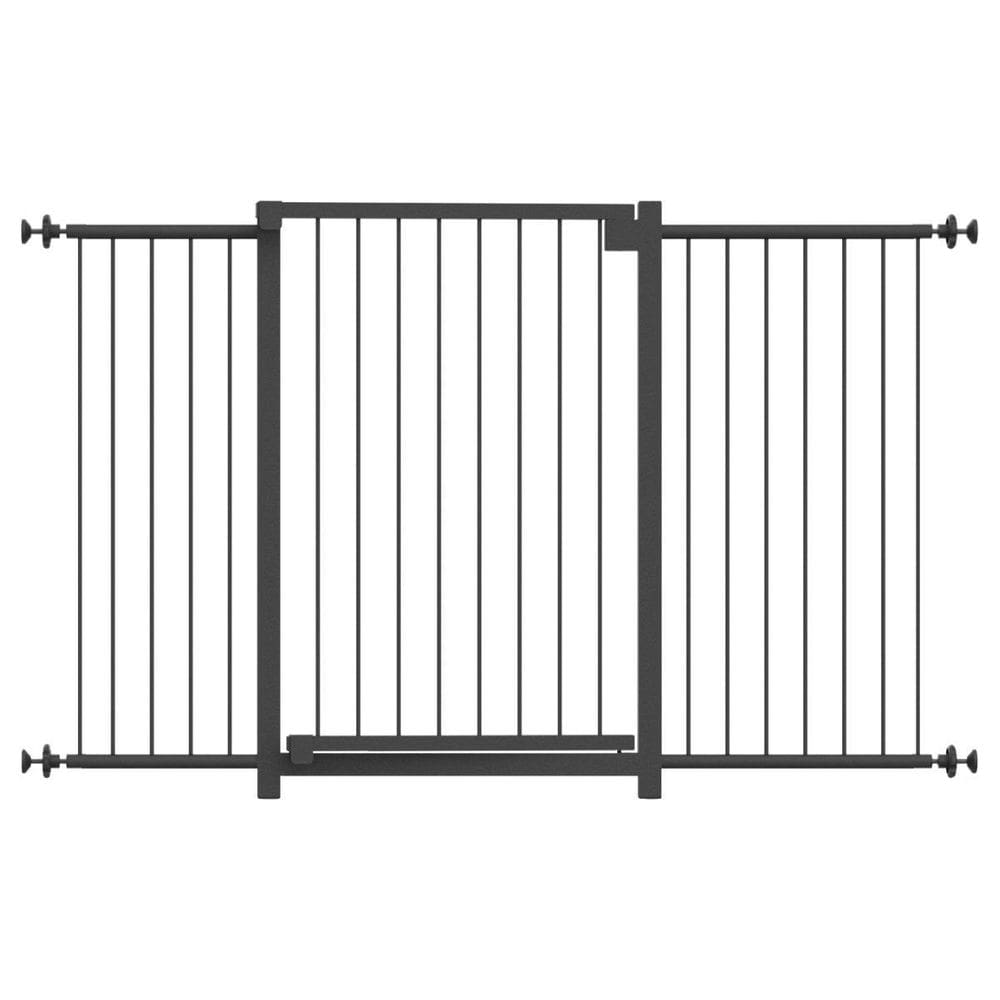 Grade Portão Pet Bebê Divisor Ambiente 68 A 123 Cm - Preto