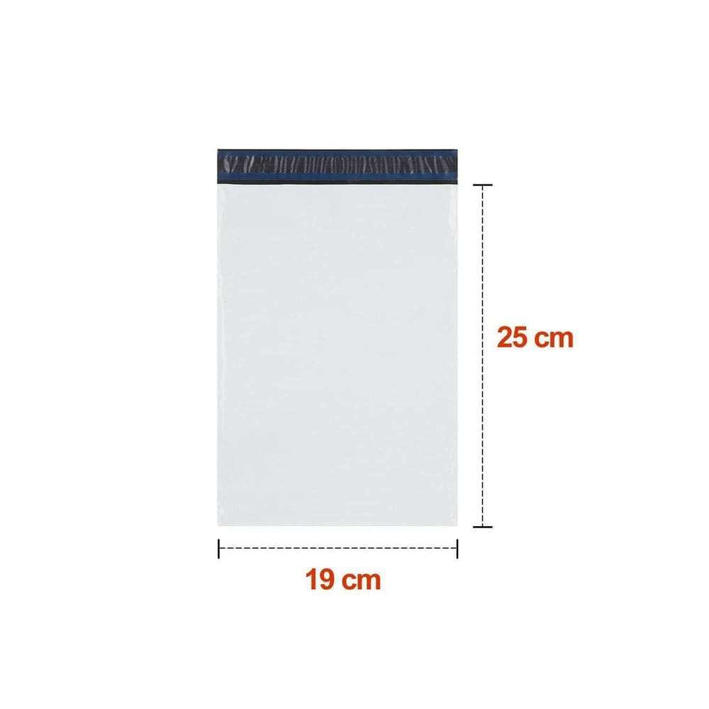 20 Saco Plástico Branco Lacre Sedex  19X25 Resistente