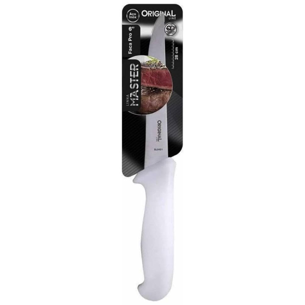 Faca Master Pro 6 Inox Para Desossar Carne 28 Cm