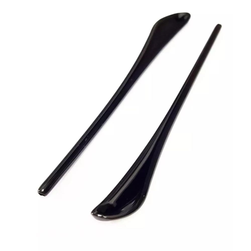 Ponteira Silicone Acetato Emborrachada Óculos Preto P