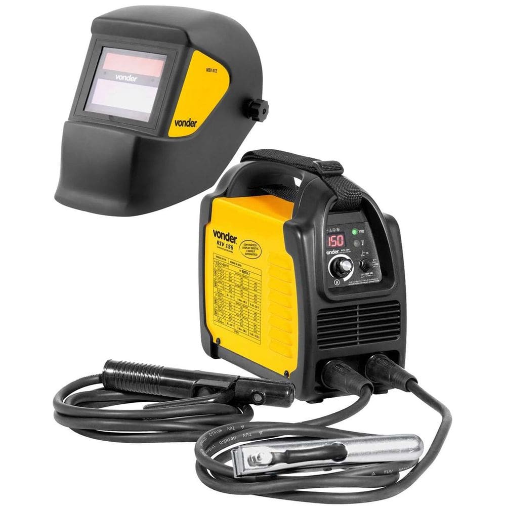 Máquina Solda Inversora Riv156 Bivolt + Máscara Automático