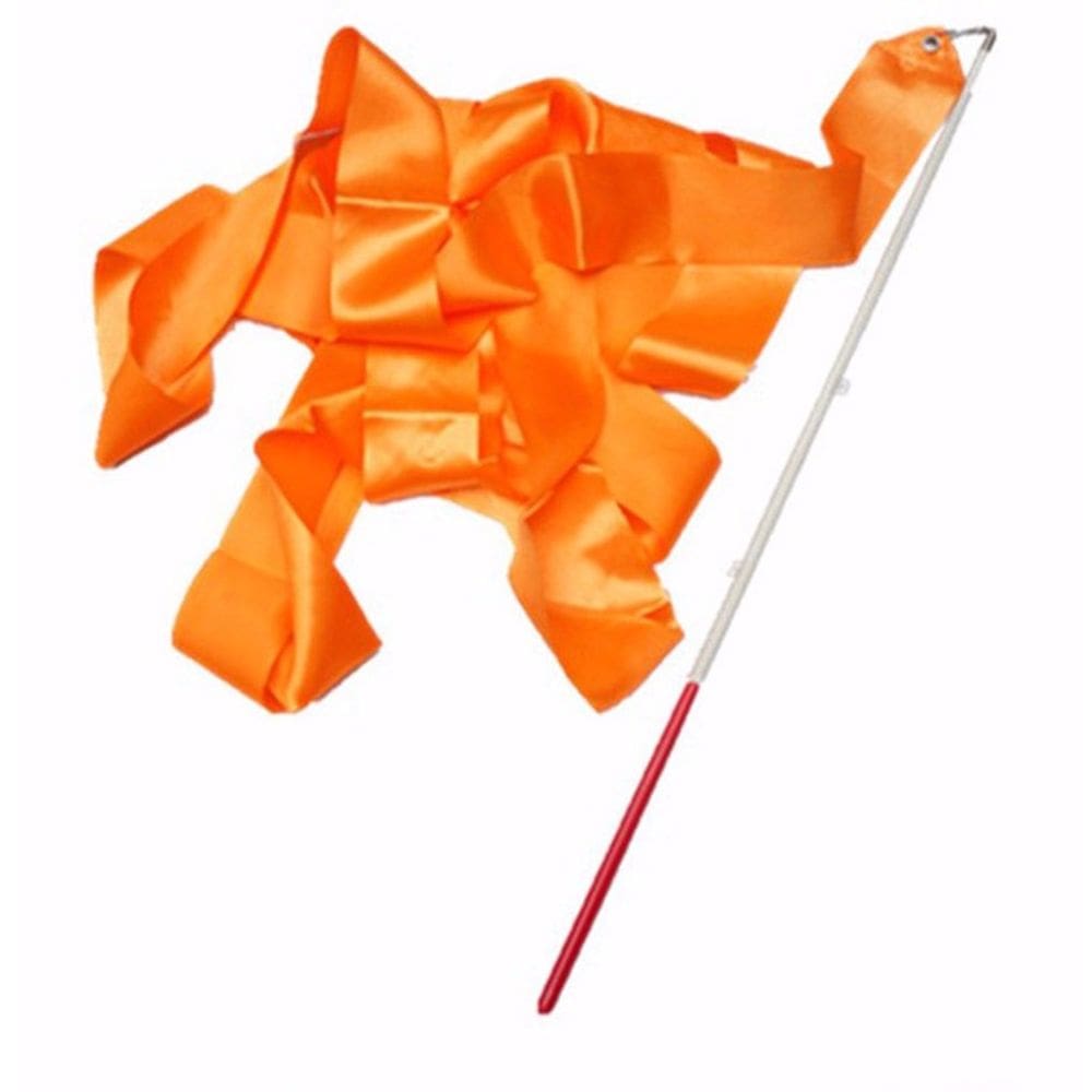 Fita De Ginastica Rítmica De Apresentação e estilete Laranja