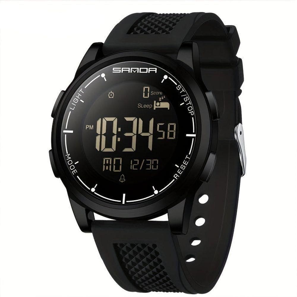 Relógio Masculino Multifuncional Mostrador Digital Design Esportivo Moderno Impermeavel Preto