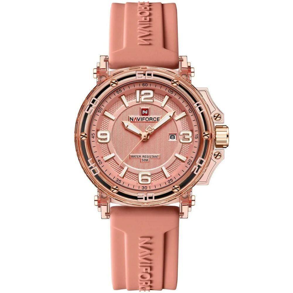 Relógio Feminino Quartzo Moderno Multifuncional Impermeavel 3atm Rosa