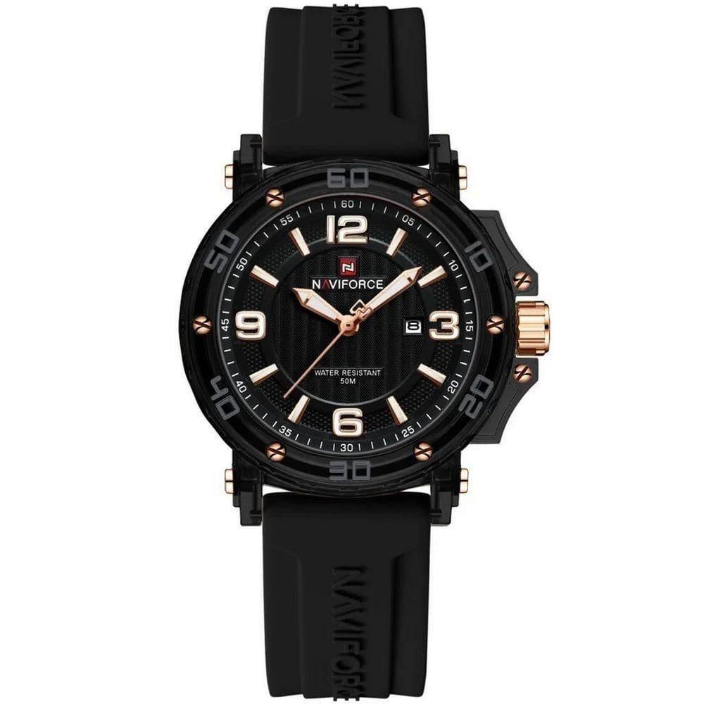 Relógio Feminino Quartzo Moderno Multifuncional Impermeavel 3atm Preto