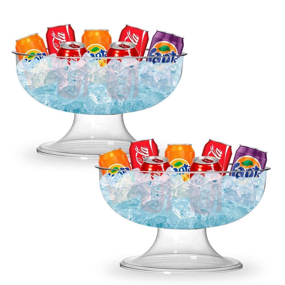 Kit C/2 Taça Gigante Bala Doces Sobremesa Cristal 10L