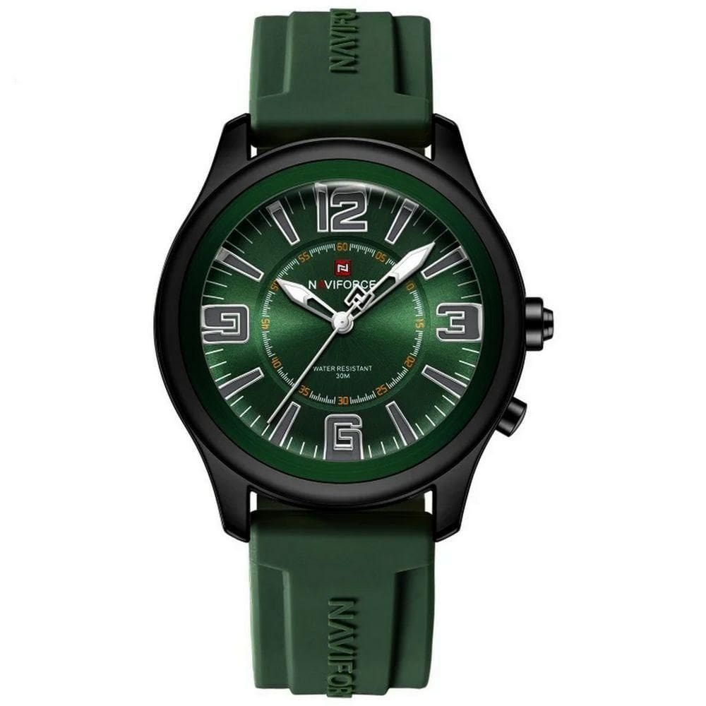 Relógio De Quartzo Masculino Mostrador Simples Casual 30m à Prova D`água Verde