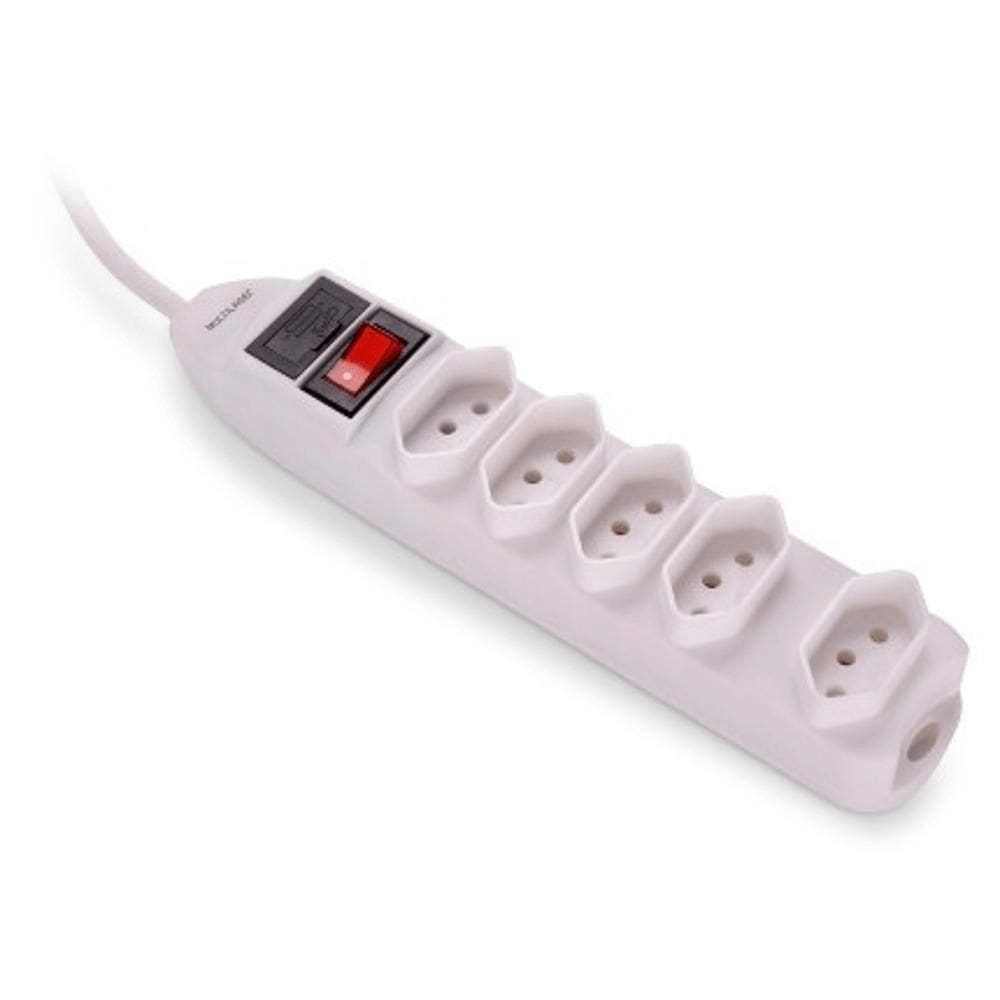 Filtro De Linha 5 Tomadas Branco Multilaser - Wi300