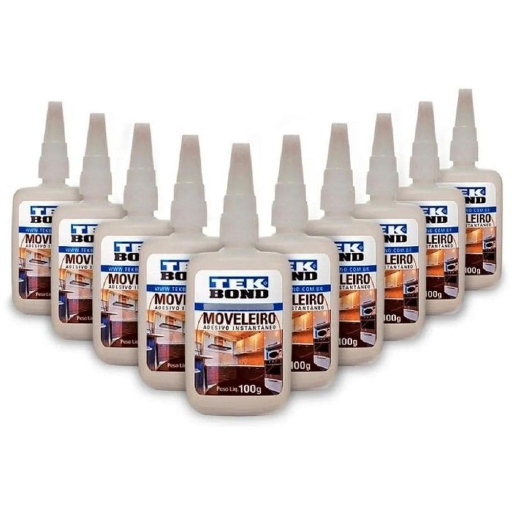 10 Un Cola Adesivo Instantânea Tekbond Moveleira 793 100Gr