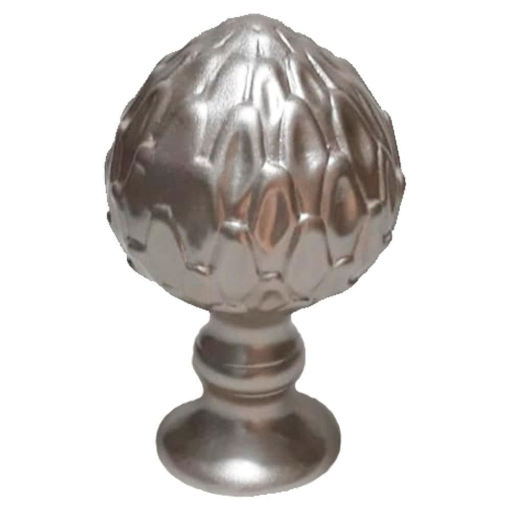 Pinha Decorativa Encanto Elegance Em Cerâmica - Prata