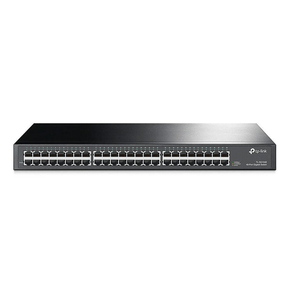Switch Tp-Link Rack Gigabit 10/1000Mbps 48 Portas Tl-Sg1048