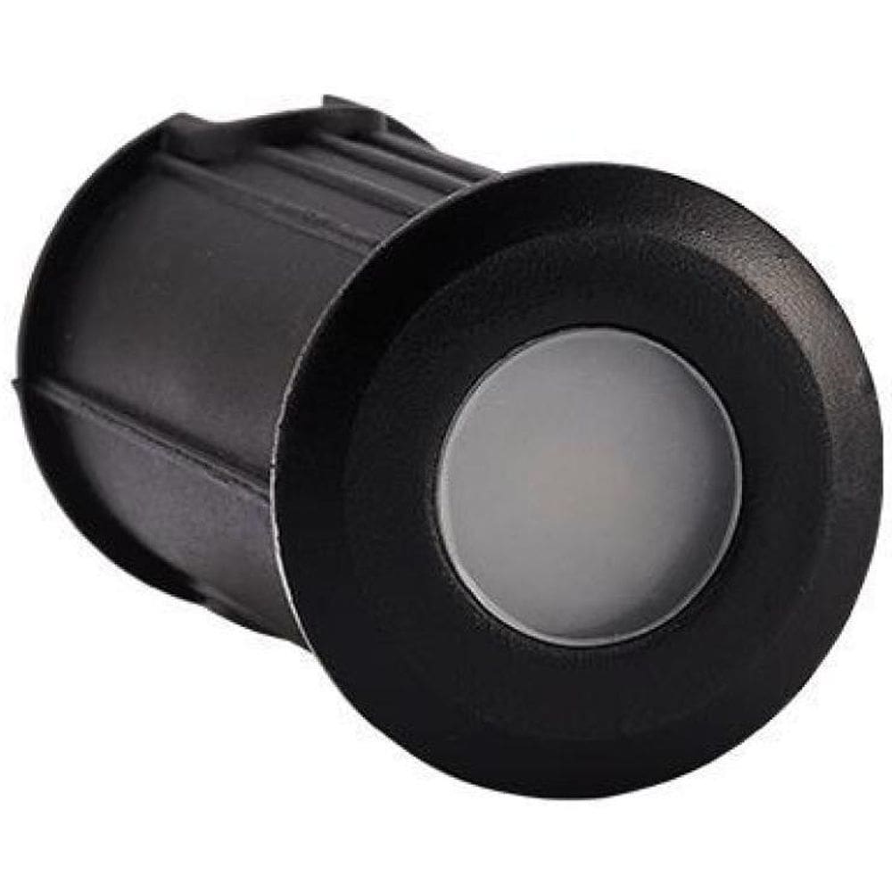 Balizador Led Redondo Externo Ip66 Preto 1W Luz Amarela