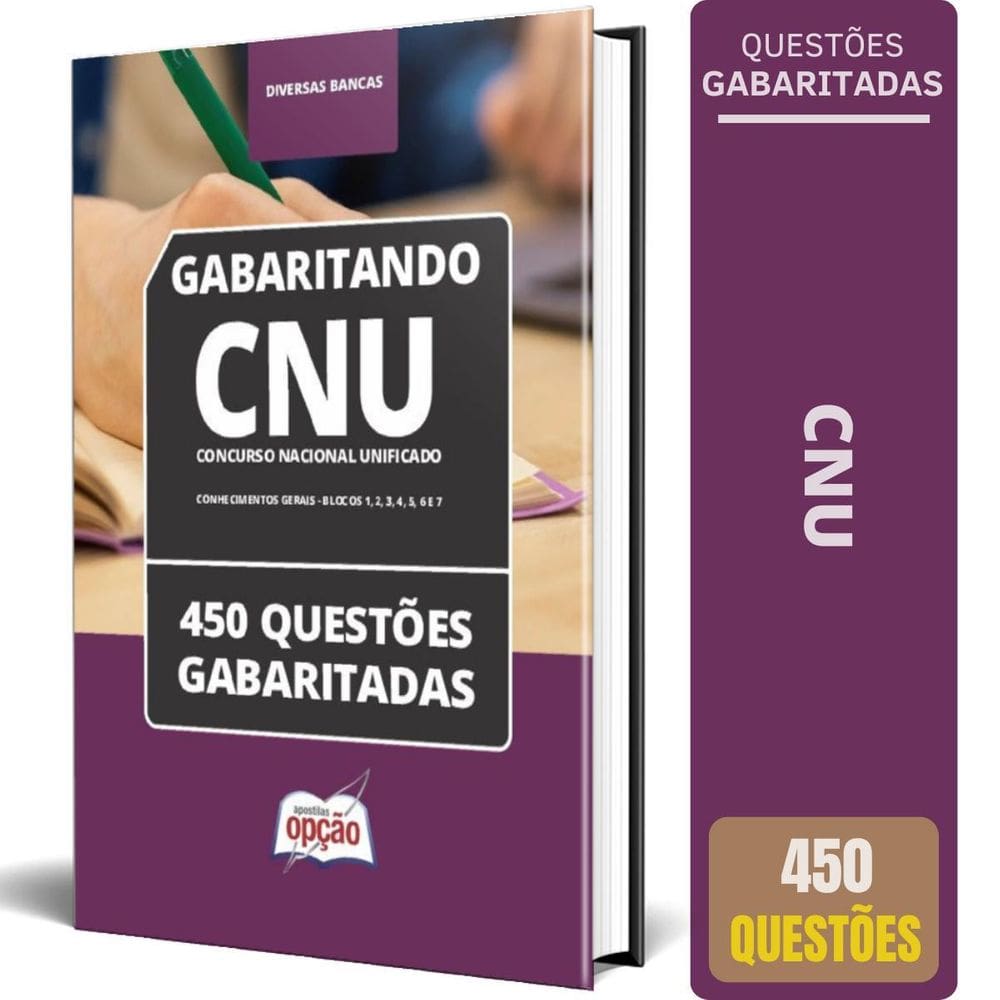 Caderno Cnu 2024 Conhecimentos Gerais Blocos 1 A 7 450