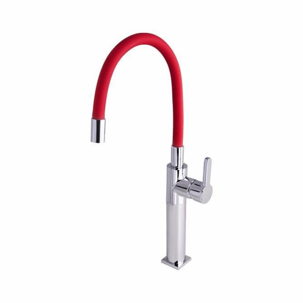 Torneira Monocomando Para Cozinha - Vermelho - Dom Color
