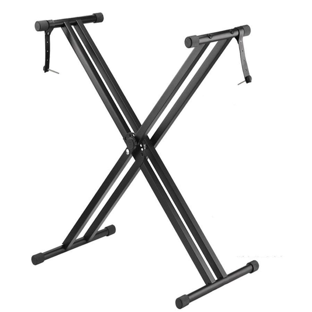 Estante Apoio Suporte X Duplo Trava Piano Teclado Case Djs